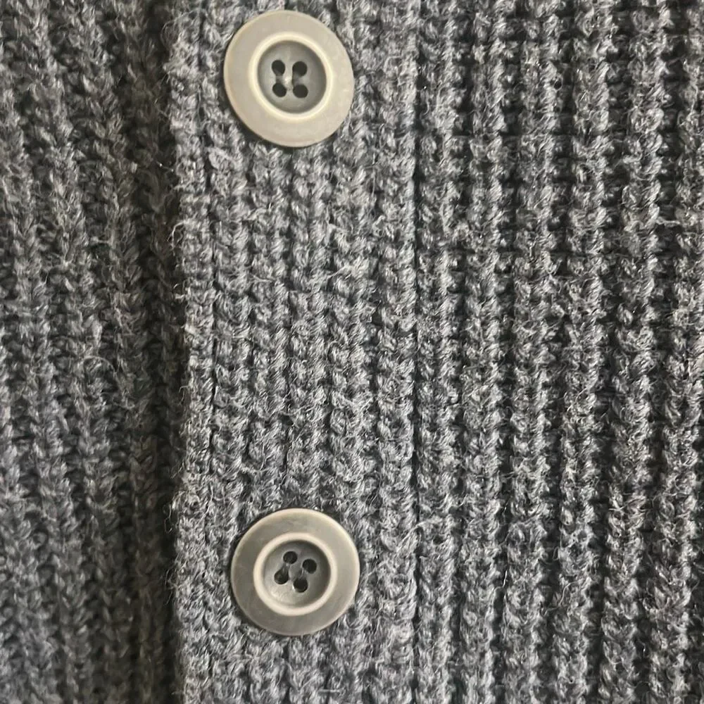 ✨Paolo Mondo Wool Blend Button Down Navy Sz Medium Cardigan✨